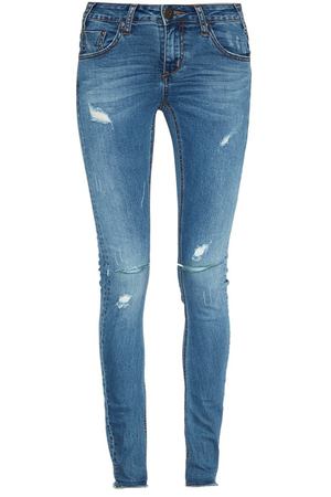 Синие джинсы-скинни с прорезями One Teaspoon 109270177 купить с доставкой