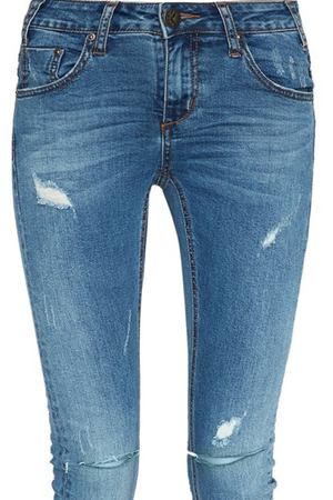Синие джинсы-скинни с прорезями One Teaspoon 109270177 вариант 2 купить с доставкой