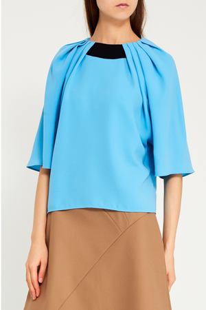 Голубая блузка с широкими рукавами Balenciaga 39771155