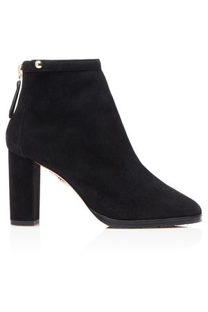 Замшевые ботильоны черного цвета Albemarle Bootie 85 Aquazzura 97572019 вариант 5