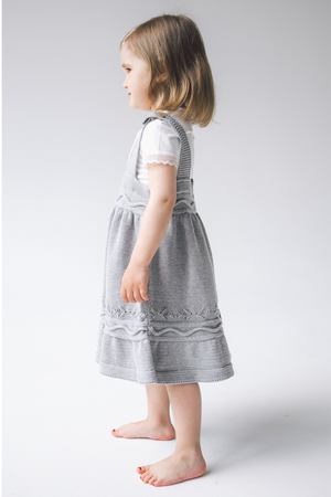 Вязаное платье серого цвета Bubbles 207572191 купить с доставкой
