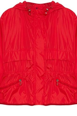 Красная ветровка с капюшоном Moncler 3473493 купить с доставкой
