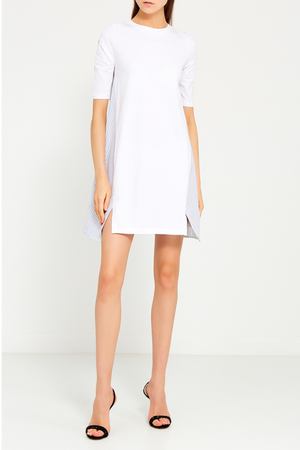 Белое хлопковое платье Stella McCartney 19374634 купить с доставкой