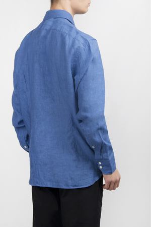 Льняная рубашка Van Laack Van Laack 155315/750-TF т. Голубой вариант 2