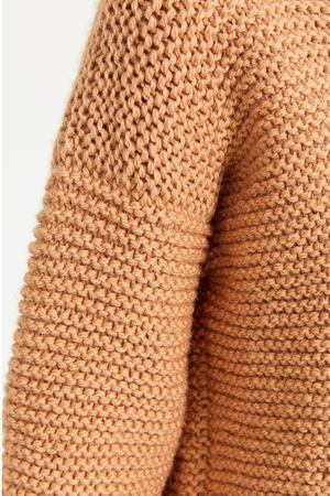 Бежевый oversize пуловер Knitted Kiss 215774868 купить с доставкой