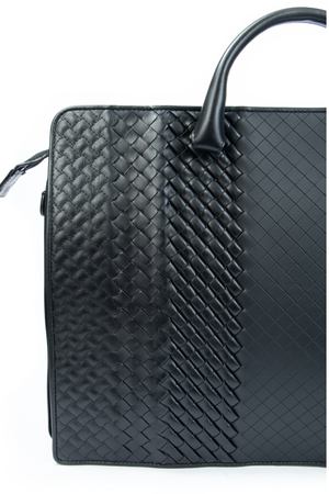 Кожаный портфель с плетением Bottega Veneta Bottega Veneta 474438 Черный Император вариант 2