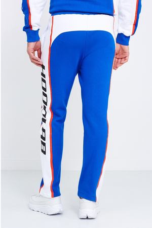 Синие спортивные брюки из хлопка Hoodlab 222077270 купить с доставкой