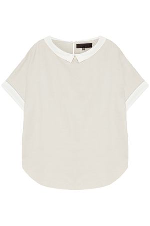 Серая блузка с белыми деталями Tegin 85377844 купить с доставкой