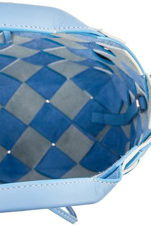 Бело-голубая кожаная сумка Woven Basket Loewe 80678333 вариант 4
