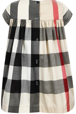 Платье в клетку с высокой талией Burberry Children 125379335