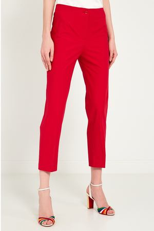 Бордовые брюки из хлопка Amina Rubinacci 215882913 купить с доставкой