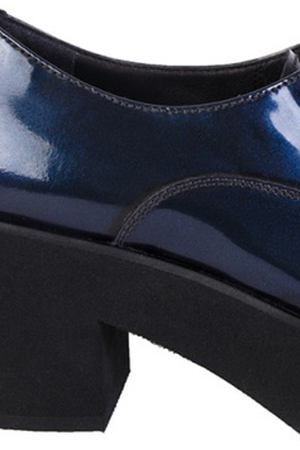 Туфли из синей лакированной кожи Fratelli Rossetti 47185190 купить с доставкой