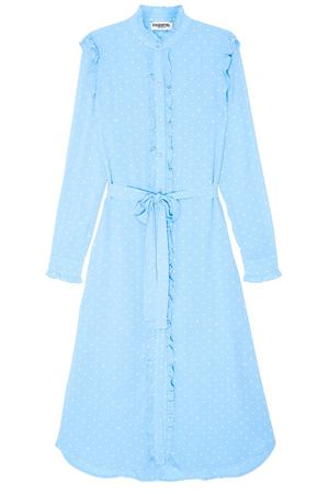 Голубое платье с оборками Essentiel 75485564 купить с доставкой