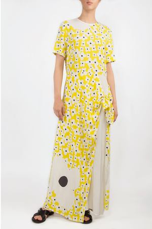 Желтое платье с цветочным принтом Poustovit 3986021 купить с доставкой