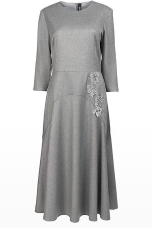 Повседневное платье POUSTOVIT Poustovit 5350/50 Серый/люрекс купить с доставкой