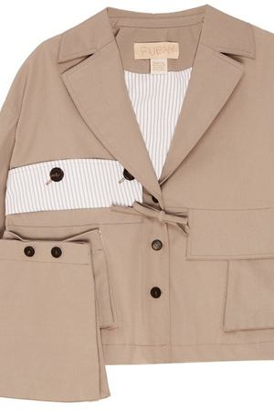 Бежевая куртка oversize Ruban 263088682 вариант 3 купить с доставкой