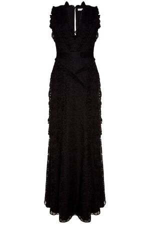 Черное платье-макси из кружева Altuzarra 170488851 купить с доставкой