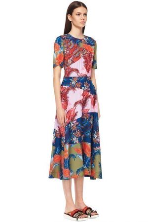 Платье-миди с флористическим принтом House Of Holland 58358 купить с доставкой