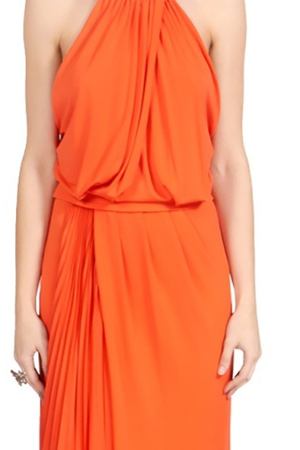 Длинное оранжевое платье Blumarine 53391021 купить с доставкой