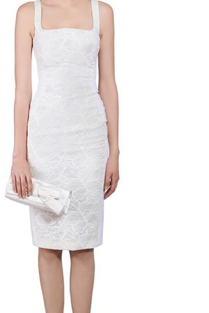 Белое платье с кружевом Antonio Berardi 492183 купить с доставкой