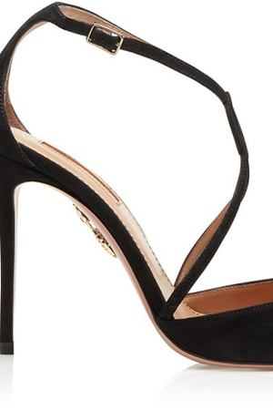 Черные туфли с ремешками charisma pump 105 Aquazzura 97592428