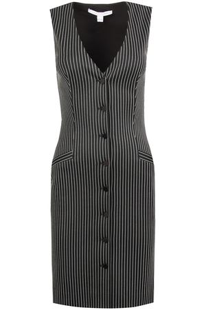 Черное платье в полоску Diane Von Furstenberg  11092547 купить с доставкой