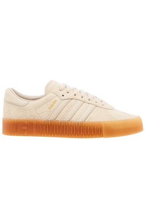 Белые кожаные кроссовки SAMBAROSE W adidas 81993810