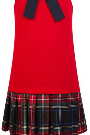Красное платье с бантом Dolce & Gabbana Kids 120794648 купить с доставкой