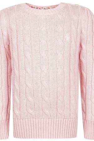 Вязаный розовый джемпер Ralph Lauren 125295219 купить с доставкой