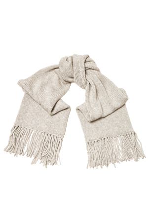 Серый шарф с бахромой Tegin 85394801 купить с доставкой