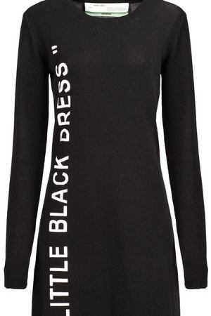 Черное платье с надписью Off-White 220297746 купить с доставкой