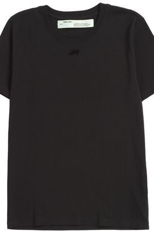 Черная хлопковая футболка Off-White 220297761 купить с доставкой