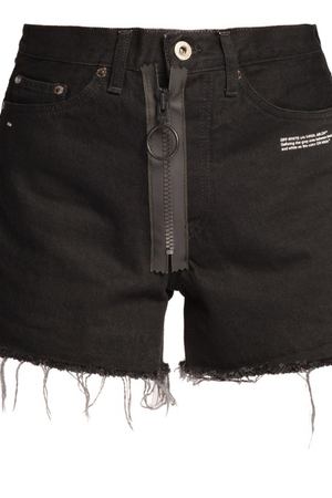 Хлопковые черные шорты Off-White 220297760 купить с доставкой
