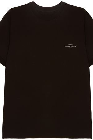 Черная футболка с надписью BUYER Ih Nom Uh Nit 214497875 купить с доставкой
