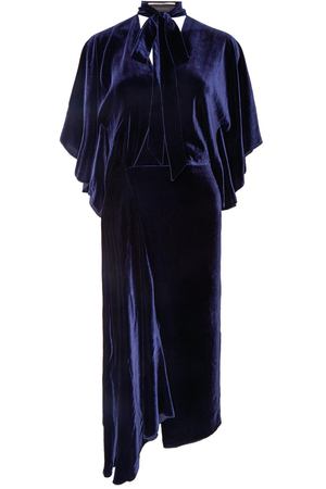 Синее бархатное платье Meyers Roland Mouret 18798195 купить с доставкой