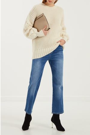 Голубые широкие джинсы Victoria Beckham 21298792 вариант 4