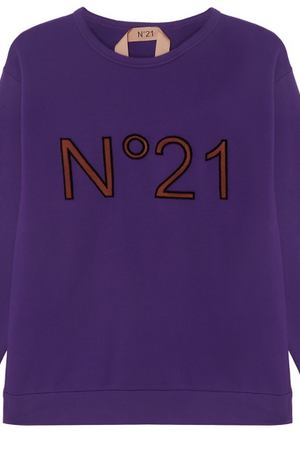 Фиолетовый свитшот с логотипом №21 3598815 купить с доставкой