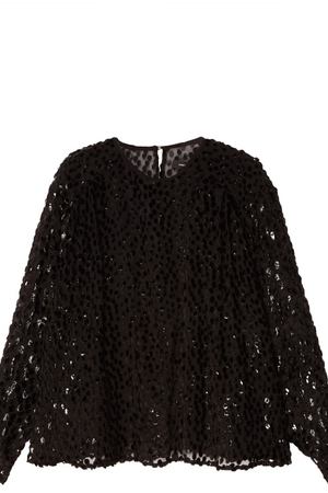 Черная блузка с пайетками Midway Isabel Marant 14099062 купить с доставкой
