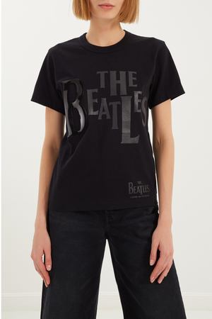 Черная футболка Beatles CDG Comme des Garcons PLAY 99199135 купить с доставкой