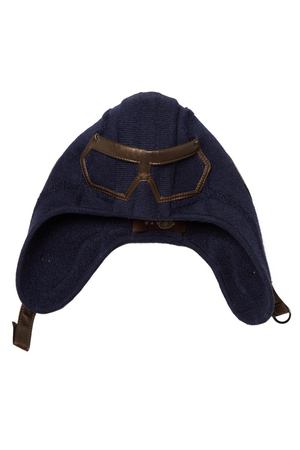Комбинированная темно-синяя шапка Korta 2697100899 вариант 3 купить с доставкой