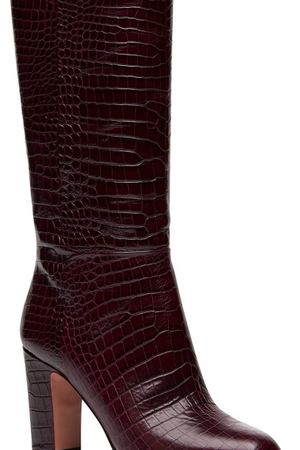 Сапоги с эффектом крокодиловой кожи Brera Boot 85 Aquazzura 975103306