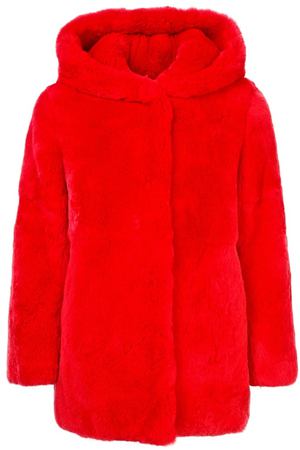 Красное меховое пальто Yves Salomon 1917102802 вариант 3