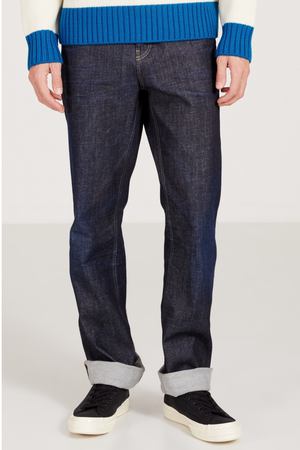 Широкие синие джинсы Gucci 470103080