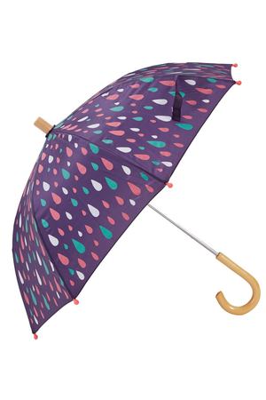 Фиолетовый зонт с разноцветными каплями Hatley 2718102102 купить с доставкой