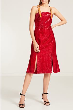 Красное платье на бретелях Christian Dada 2169103773 купить с доставкой