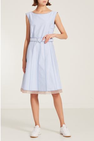 Голубое платье с поясом Marc Jacobs 167103600 купить с доставкой
