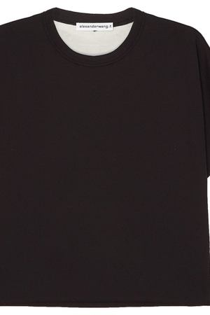 Двухсторонняя хлопковая футболка T by Alexander Wang 368104491 купить с доставкой