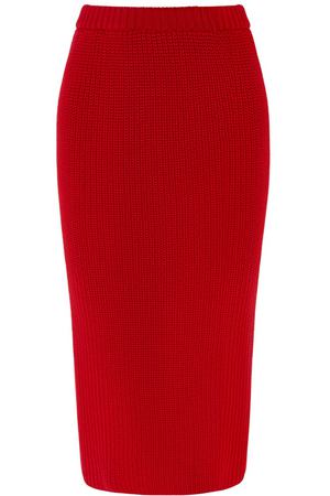 Вязаная красная юбка-миди Alexandr Rogov 234105095 купить с доставкой
