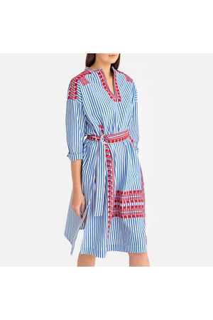 Платье в полоску с круглым вырезом с разрезом спереди JACKIE DRESS Antik Batik 112155