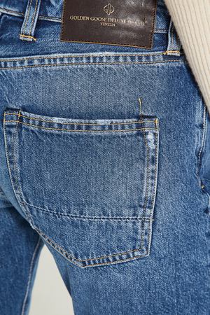 Укороченные синие джинсы Golden Goose Deluxe Brand 1690106871 купить с доставкой